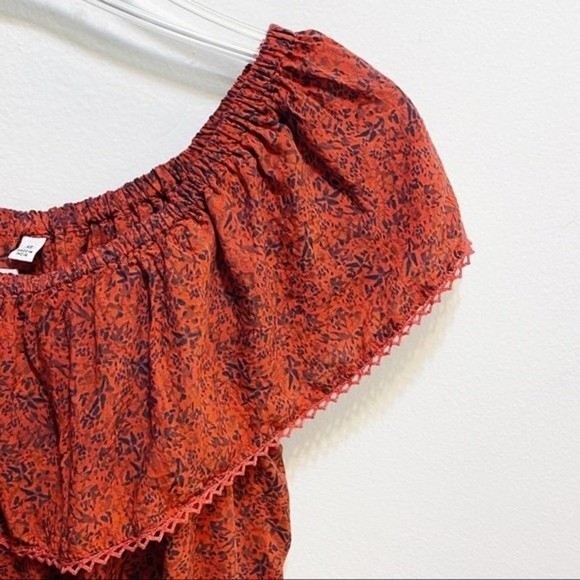 Wilfred Aritzia Promener Women's Floral Off The Shoulder Blouse XS - Picture 8 of 8